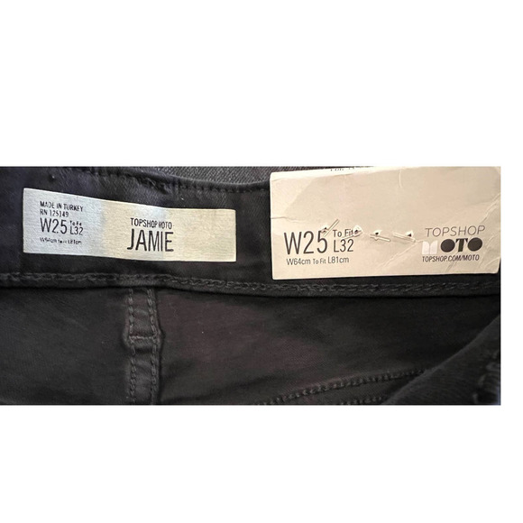 NWT Topshop Jamie High Waist Ankle Grazer Skinny Jeans (W25/L32) - Picture 7 of 10